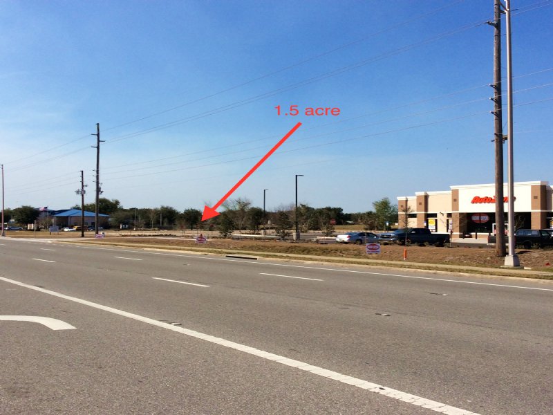 1.5 Acre Pad Ready Commercial Land : Eustis : Lake County : Florida