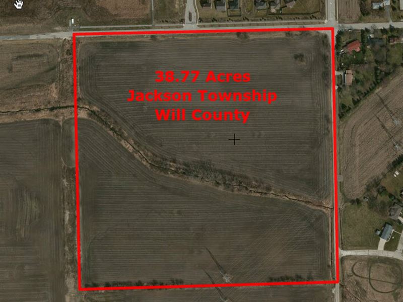 38 Acres on Millsdale Rd : Elwood : Will County : Illinois