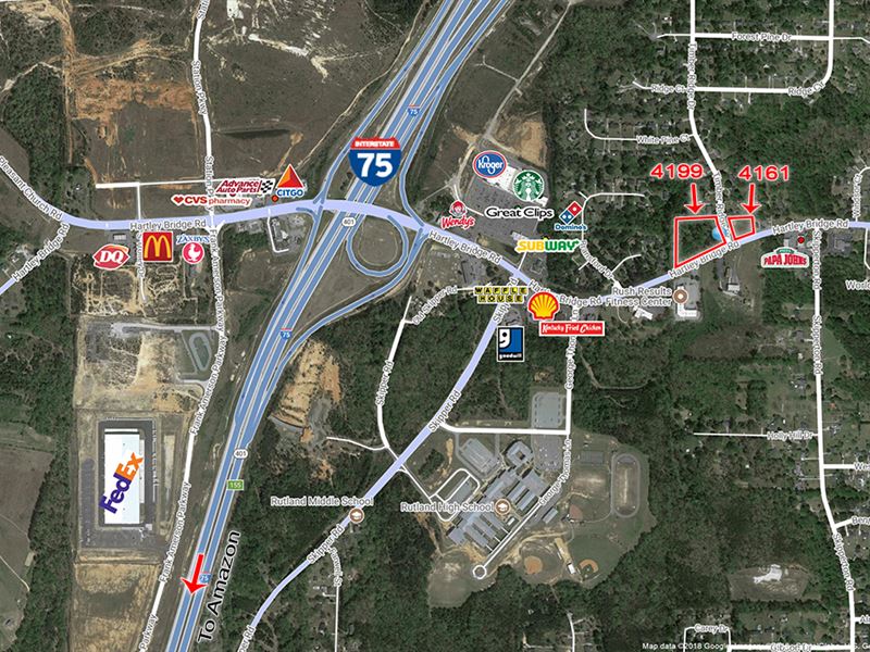 4 Acre Commercial Lot : Macon : Bibb County : Georgia