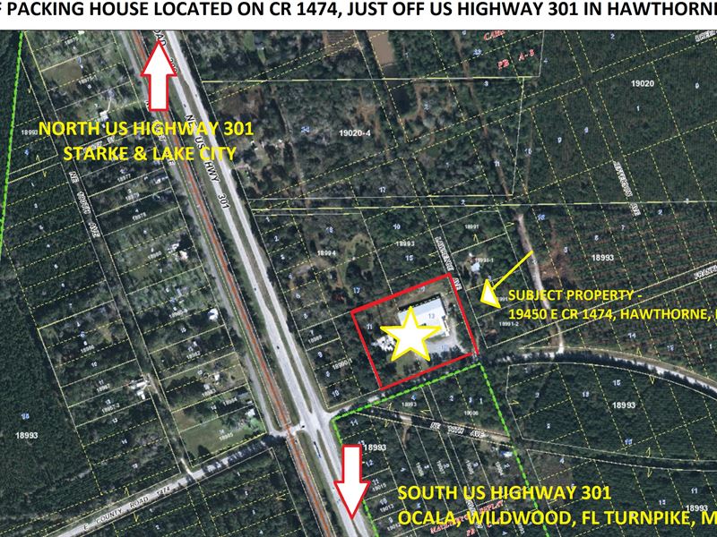 Packing House 28,000 Sq, Ft : Hawthorne : Alachua County : Florida