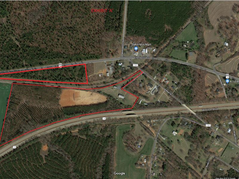 Industrial Zoned Acreage : Mooresboro : Cleveland County : North Carolina