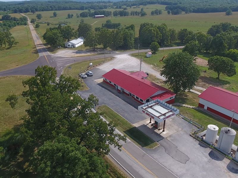 Gas Station/Convenience Store/Cafe : Vanzant : Douglas County : Missouri