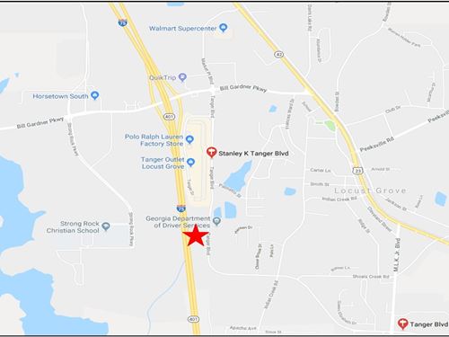 Commercial Development Site : Locust Grove : Henry County : Georgia