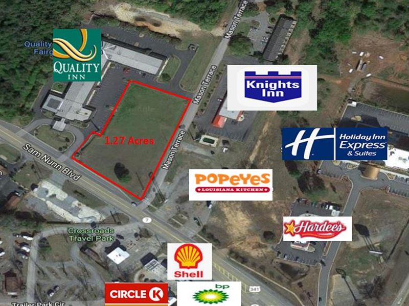 Commercial Lot On Sam Nunn Blvd : Perry : Houston County : Georgia