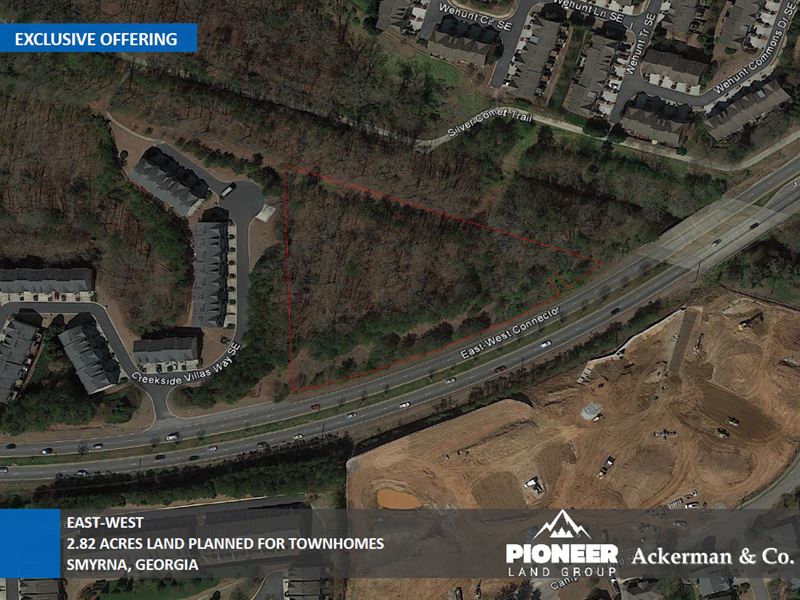 2.82 Acres East West Connector : Smyrna : Cobb County : Georgia