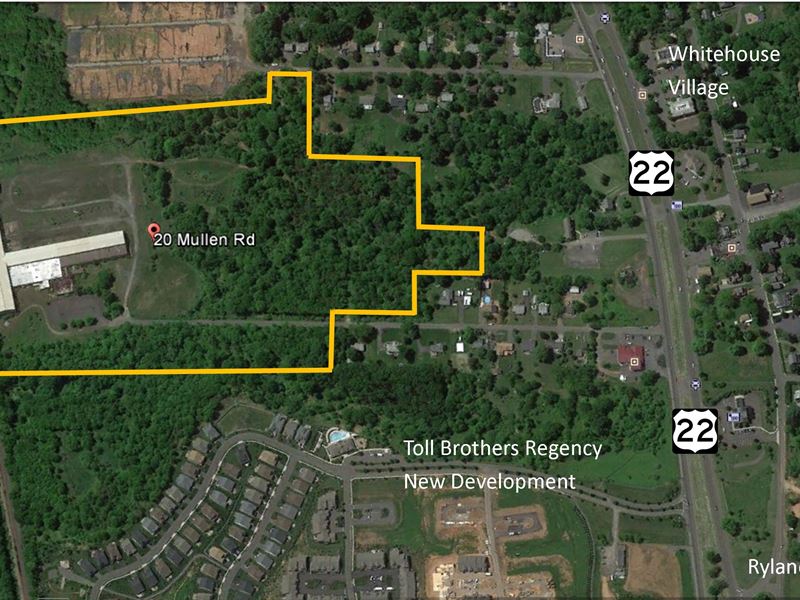43.94+/- Acre Development Site : White House Station : Hunterdon County : New Jersey