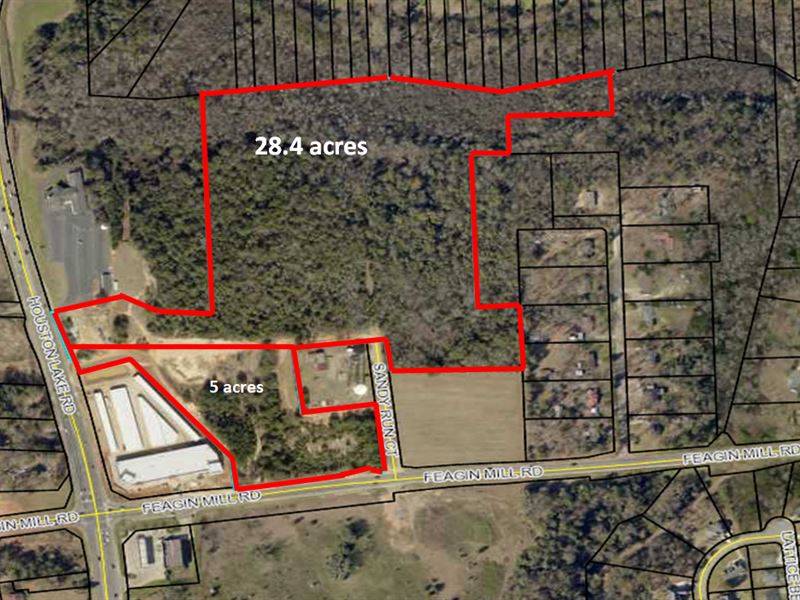 28.4 Acres in Houston County : Warner Robins : Houston County : Georgia