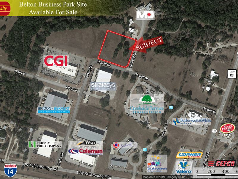 3 Acres, Belton Business Park : Belton : Bell County : Texas