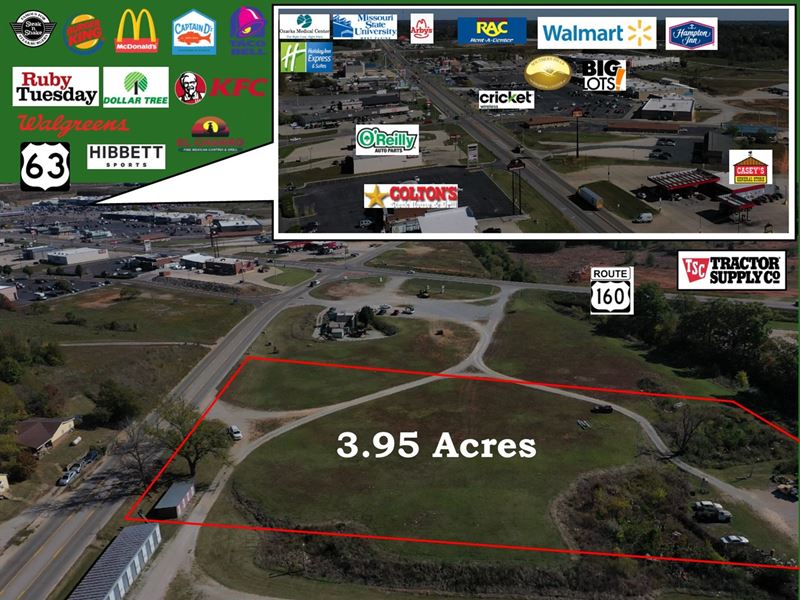 Prime Commercial West Plains Retail : West Plains : Howell County : Missouri