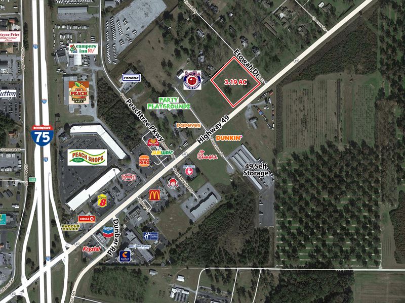 Hwy 49 Frontage : Byron : Peach County : Georgia