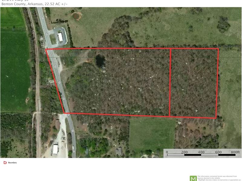 22 Acres Hwy 37 Frontage Benton : Garfield : Benton County : Arkansas