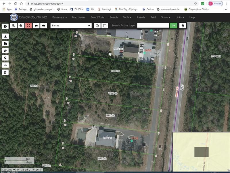 1 Acre Lot for Sale in Sneads Ferry : Sneads Ferry : Onslow County : North Carolina
