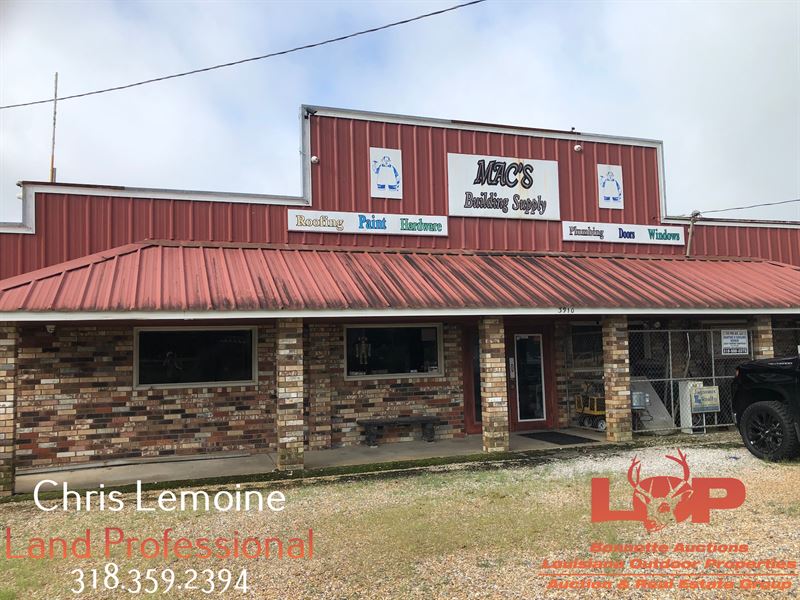 Commercial Business for Sale : Hessmer : Avoyelles Parish : Louisiana