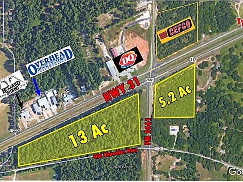 Commercial Land Highway Frontage 13 : Tyler : Smith County : Texas