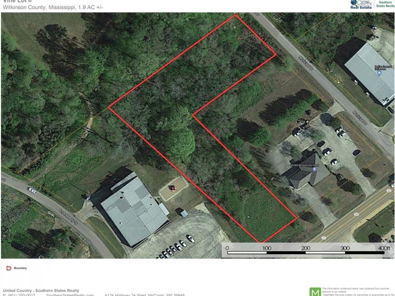 1.99 Acre Commercial Land for Sale : Centreville : Wilkinson County : Mississippi