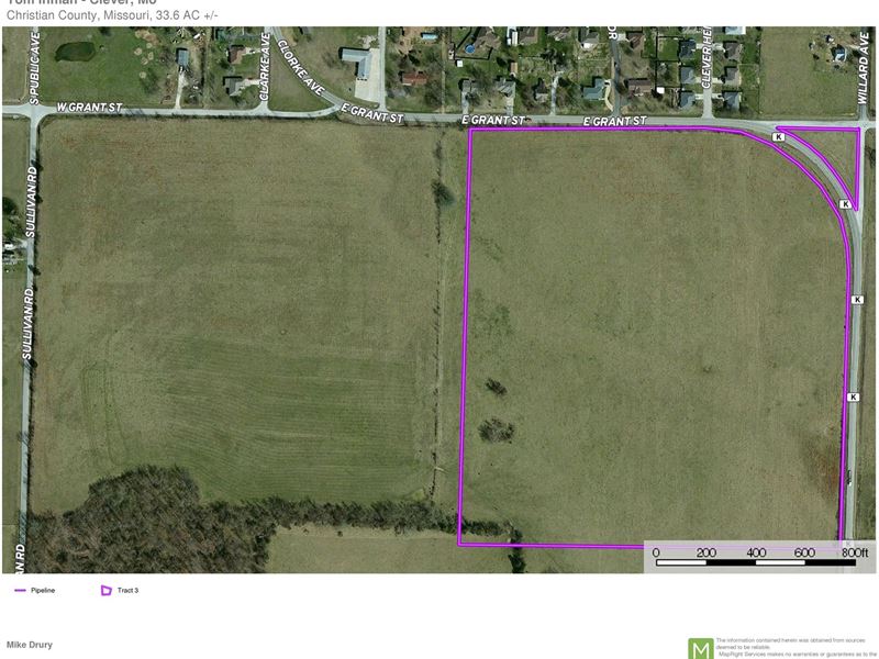 Open Vacant Pasture Land Christian : Clever : Christian County : Missouri