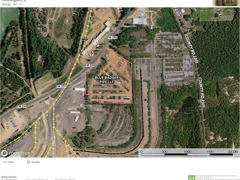 Commercial Pipe Storage Yard Lone : Lone Star : Morris County : Texas