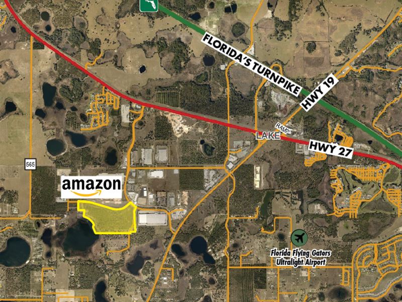 72 Ac Industrial Land, Groveland : Groveland : Lake County : Florida