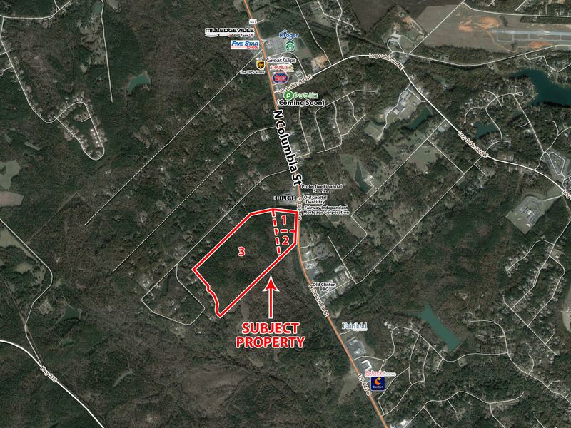 128 Acres for Sale : Milledgeville : Baldwin County : Georgia