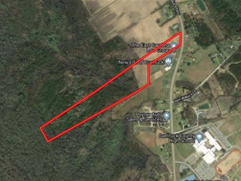 Reduced, 23 Acres of Development : Barco : Currituck County : North Carolina