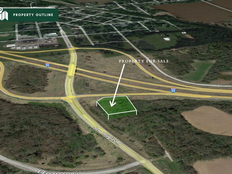 1.25 Ac Hwy Business District, I-55 : New Douglas : Madison County : Illinois