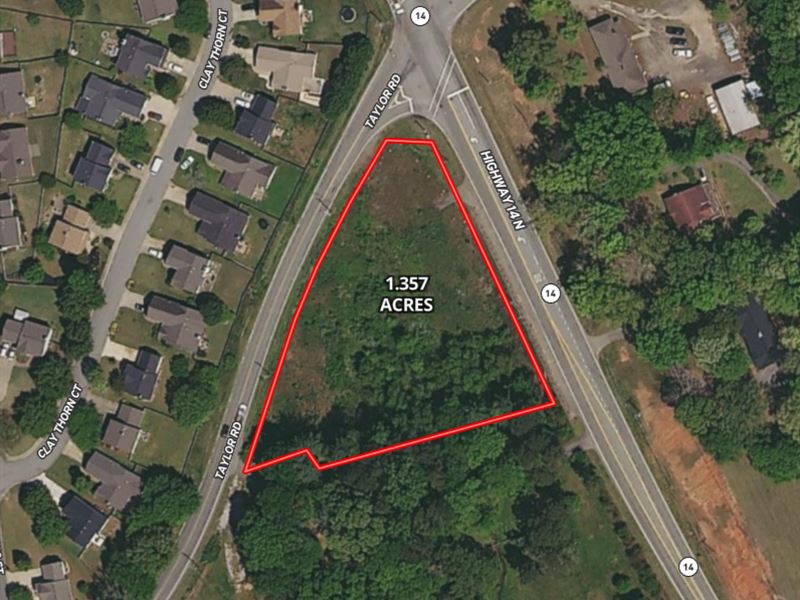 1.4 Acre Commercial Property, Greer : Greer : Greenville County : South Carolina
