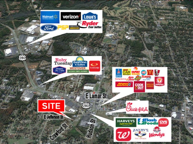 Premier Corner Development Site : Americus : Sumter County : Georgia