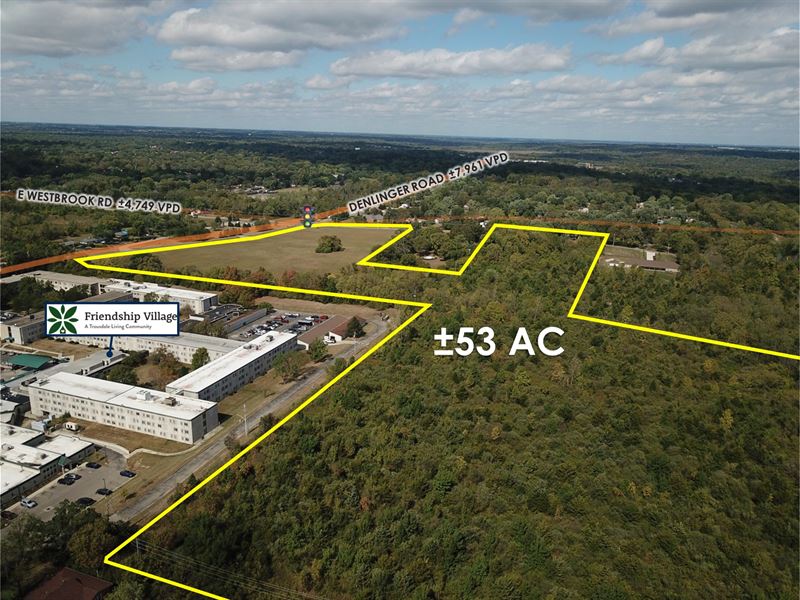 53 Acres, Signalized Corner Parcel : Dayton : Montgomery County : Ohio