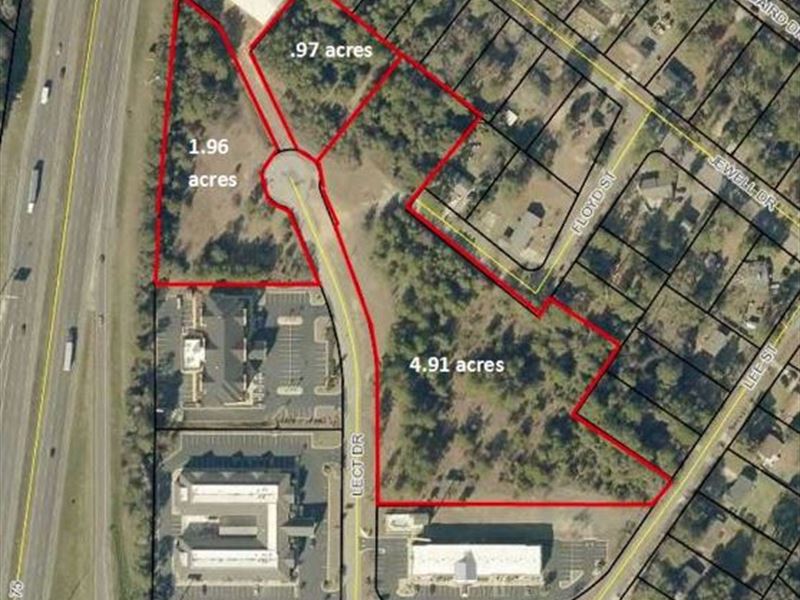 3 Commercial Lots Available : Perry : Houston County : Georgia