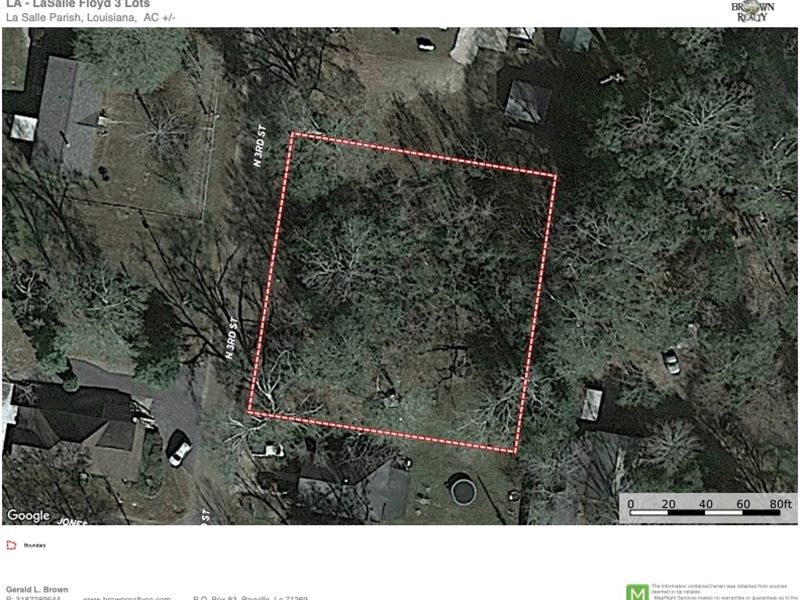 La, Lasalle 3 Lots : Jena : La Salle Parish : Louisiana
