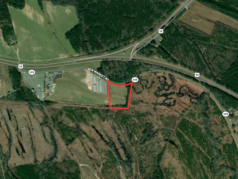 6 Acres of Investment Property : Courtland : Southampton County : Virginia