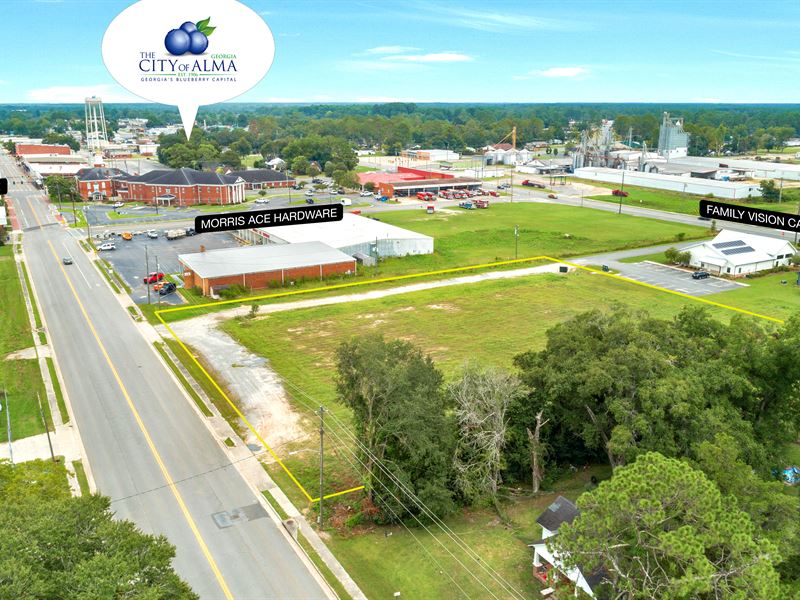 2 Acre Commercial Tract on W 12th S : Alma : Appling County : Georgia