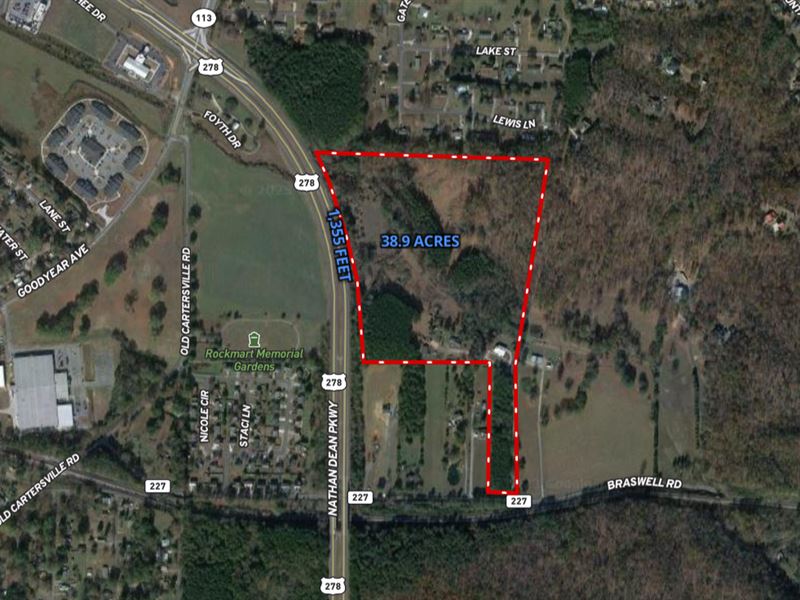 38.6 Industrial Acres : Rockmart : Polk County : Georgia