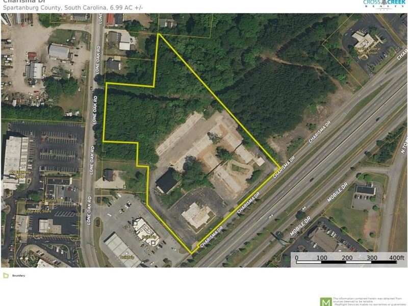 7 Acres Of Prime Commercial Propert : Spartanburg : Spartanburg County : South Carolina