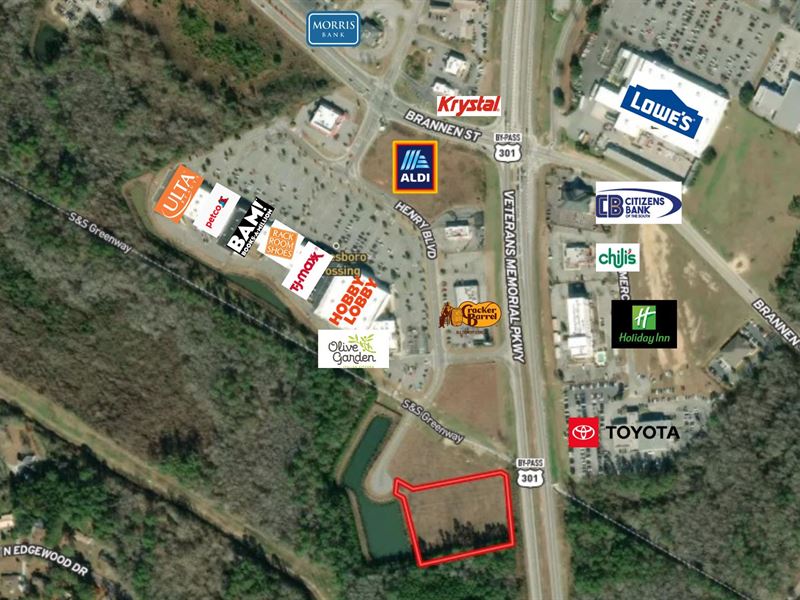 Commercial Lot in Business Park : Statesboro : Bulloch County : Georgia