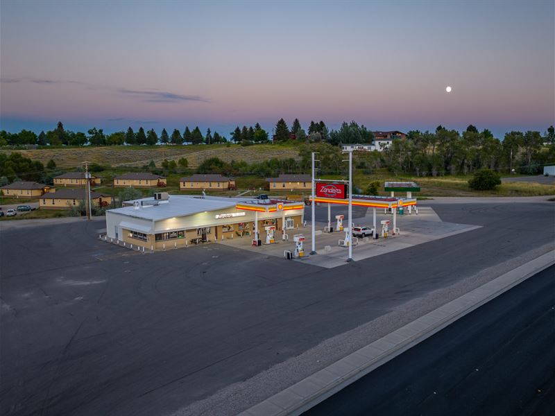 Zander's Shell Truck Stop : Lander : Fremont County : Wyoming