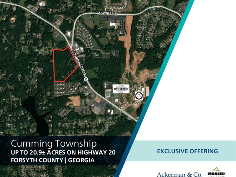 Cumming Township, Up to 20.9 Acres : Cumming : Forsyth County : Georgia