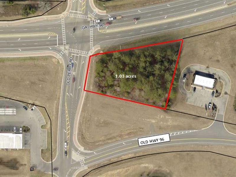 Corner Commercial Lot : Bonaire : Houston County : Georgia