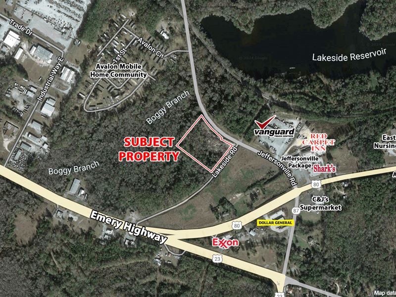 5+ Acres Industrial Land for Sale : Macon : Bibb County : Georgia