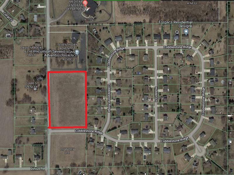 5.49 Ac Zoned C-2, Tecumseh : Tecumseh : Lenawee County : Michigan