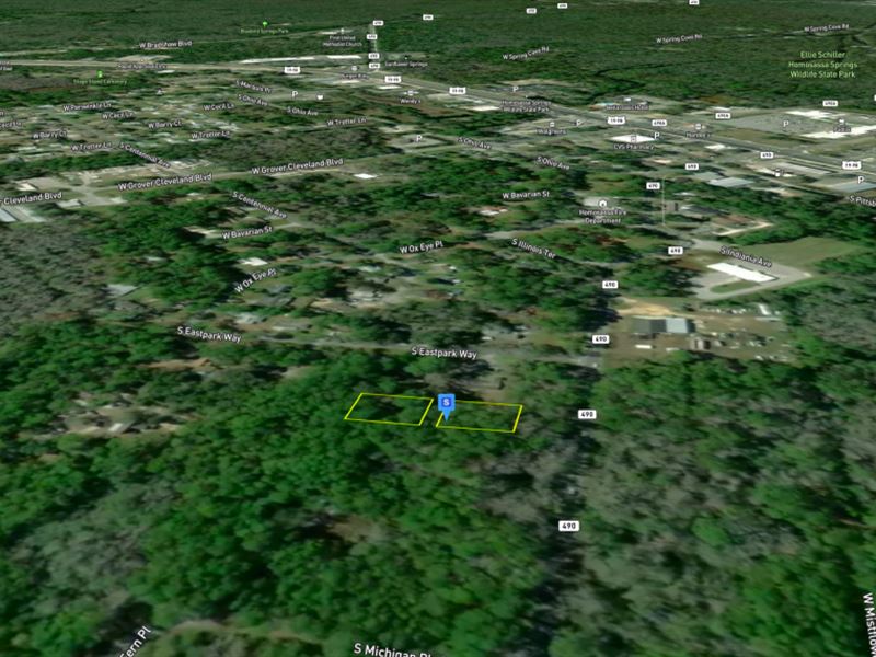 Quarter Acre Commercial Lot in FL : Homosassa : Citrus County : Florida