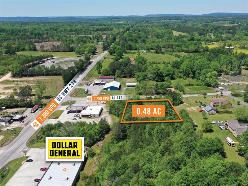 $1 Auction, 0.48 Acre, 9K Vpd : Attalla : Etowah County : Alabama