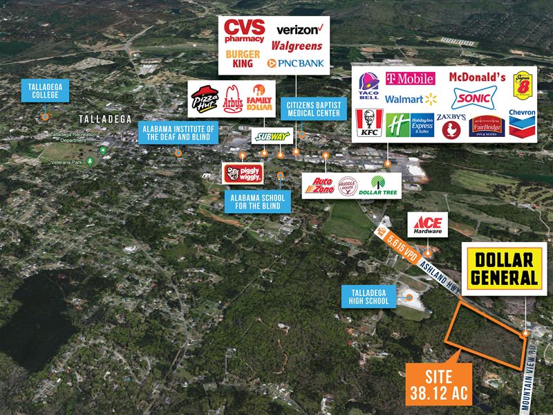 38 Acre Parcel, Talladega, AL : Talladega : Talladega County : Alabama