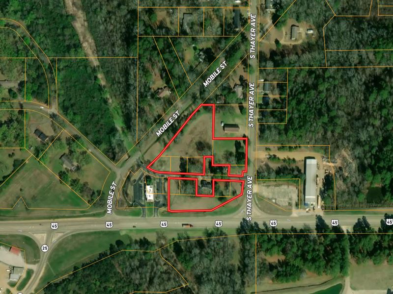 Bidding Opportunity Commercial Land : Aberdeen : Monroe County : Mississippi