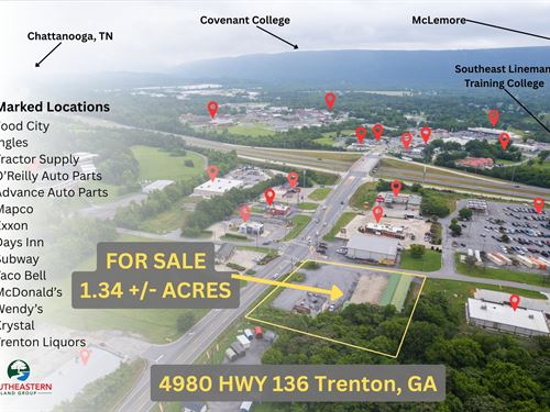 Commercial Lot With Retail And Rest : Trenton : Dade County : Georgia