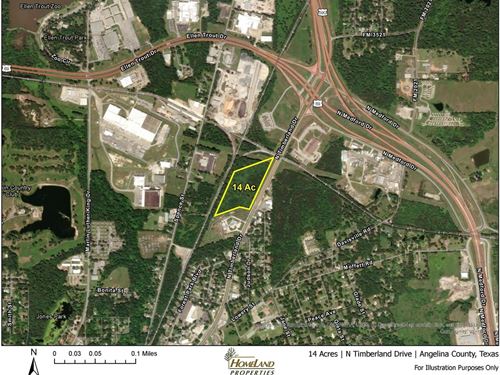 14 Acres, N Timberland Dr : Lufkin : Angelina County : Texas