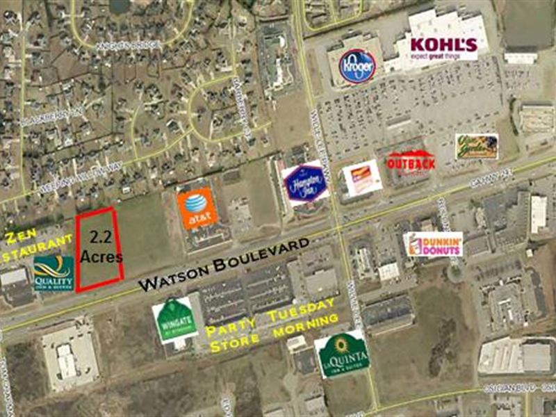 2.2 Ac. Parcel On Watson Blvd : Warner Robins : Houston County : Georgia