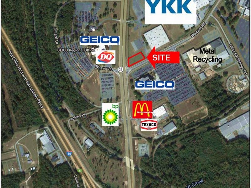 Corner Commercial Site : Macon : Bibb County : Georgia